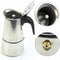 2 Cup/100ml Stainless Steel Moka Espresso Latte Percolator Stove Top Coffee Maker Pot...
