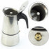 2 Cup/100ml Stainless Steel Moka Espresso Latte Percolator Stove Top Coffee Maker Pot...