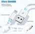 IDISON [MFi Certified iPhone Charger 3Pack 6FT, iPhone Charging Cable USB Fast Charging Cable High Speed Transfer Cord Compatible for iPhone/Pads....
