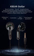 Kinboofi KBEAR Stellar Lightweight Stereo Earbud Headphones, Classic Style Earbud Black Earphone Wired Headset (Clear Black NO Mic)…......