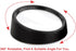 Xotic Tech Blind Spot Mirror, 1.5'' Black Round HD Glass Convex Rear View Mirror, 360° Rotate Wide Angle, Universal for Car SUVs Truck Motorcycle(...