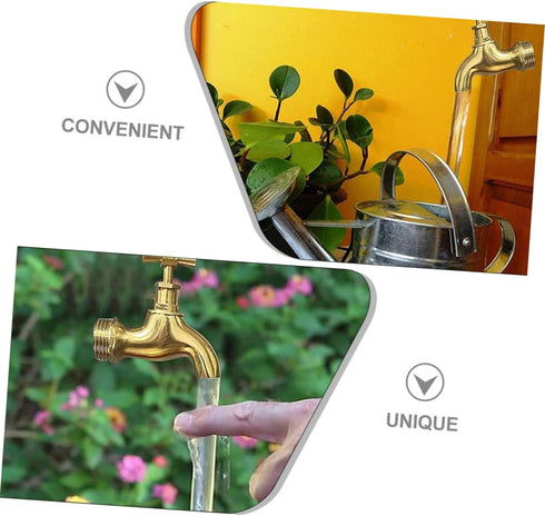 2 Sets Fountain Faucet Courtyard Decor Watering Fountain Invisible Faucet Floating Spout Garden Decor Watering Can Faucet Flow Device Ornament Out...