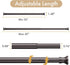 Amazer Spring Tension Shower Curtain Rod, 26-42 Inches Rust-Resistance Tension Curtain Rod Bathroom Rod, Adjustable Shower Curtain Rod No Drill, B...