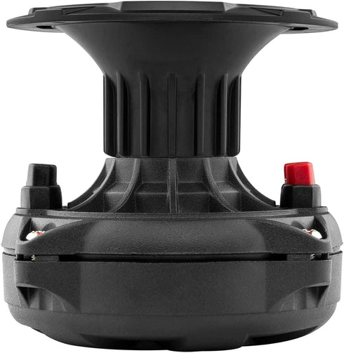 DS18 PRO-HT1 Twist on Slim Profile Exit Horn ABS/PC Plastic Waveguide for Drivers with 1" Throat, 1.77" Depth, 4.5" Diameter - Short Exit Horn Wav...
