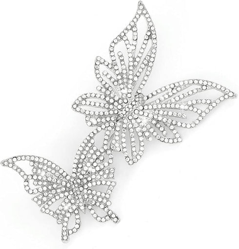 ELABEST Butterfly Rhinestone Brooch Shining Crystal Badges Bling Novelty Pins for Jackets Skirt Wedding Bridal Bridesmaid Costume Jewelry Accessor...