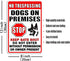 Funny Beware Of Dog Sign Warning Do Not Enter Metal Signs No Trespassing Dogs On Premises Tin Signs Dog In Yard Stop Keep Gate Closed Sign For Fen...