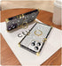 A13 for Samsung Galaxy A13 5G Bling Case,Luxury Bling Glitter Sparkle Cute Gold Square Corner Soft Trunk Cover with Finger Ring Grip Kickstand Pho...