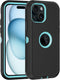 for iPhone 15 Plus Case, with Built in Screen Protector Heavy Duty Drop Protection, Full Body Rugged Shockproof Dust Proof Protective Phone Cover ...