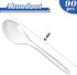 HANSGO 90PCS Clear Plastic Spoons, Heavy Duty Spoons Plastic Silverware Set Disposable Spoons for Party Wedding Picnic...