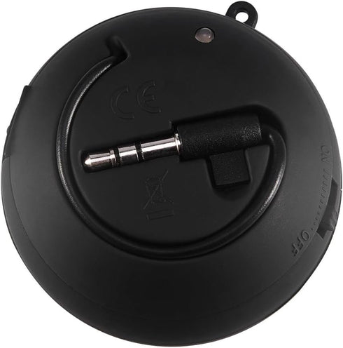 Portable Mini Speaker with 3.5mm Aux Jack Plug in Loud Basse Speaker for Smart Phone, Retractable Mobile Line-in Speaker for iPad Laptop Computer(...
