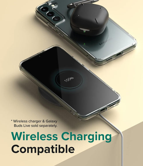 Ringke Fusion Compatible with Samsung Galaxy S22 Plus 5G Case (2022), Clear Anti-Yellowing Hard Back with Shockproof Protective Bumper Phone Cover...