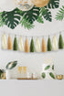 Olive-Green Tan Cream Tassel-Garland Decor - 15-Pack DIY Paper Tassels Party-Decorations for Baby Shower Wedding Backdrop - Classroom Nursery Adve...