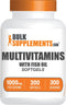 BulkSupplements.com Multivitamin Softgels - Daily Multivitamin, Multimineral Supplement, Multivitamin for Adults wit Fish Oil - Gluten Free, 1 Sof...