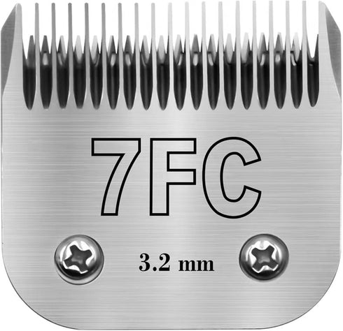 7FC Clipper Blades Pet Grooming Clipper Replacement Blades Compatible with Andis, Oster A5, Wahl KM-10 Series Clippers, Made of Carbon Steel Blade...