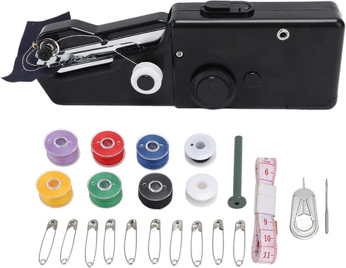 Handheld Sewing Machine, A electric sewing kit, Portable Electric Sewing Tool for Stitching Suitable for Family Travel Use (Black)...