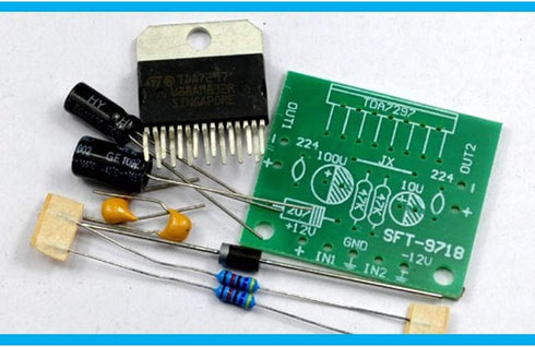 Comimark 2Pcs DC 12V TDA7297 Amplifier Board 15W+15W Dual-Channel Track Stereo Module Kit DIY...