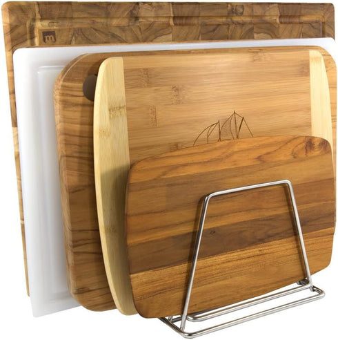 Thirteen Chefs Stainless Steel Cutting Board Rack - Holds 6 Boards up to 3/4" Wide - NSF Approved for Commercial Kitchens...