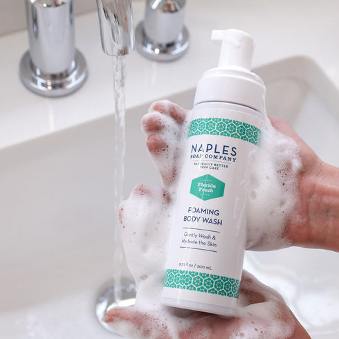 Naples Soap Company Foaming Body Wash - Paraben and Silicone-Free, Vegan Formula - Florida Fresh, 6.72oz...