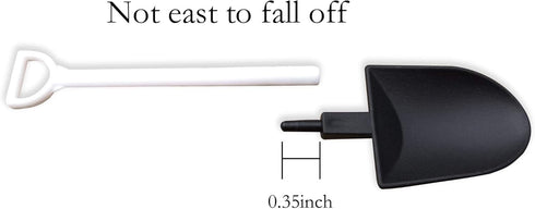 Mini Shovel Shape Spoons,Disposable Plastic Dessert Spoon (60 Pcs), Black,white...