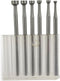Luo ke 1.8mm - 4mm Round Cup Burr 3/32'' Shank Cup Burs Jewelry Wire Rounding Bits Wire Rounder for Rotary Tools (Pack of 6)...