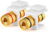 TNP Banana Jack Keystone Insert (Set of 4) - Stereo Speaker Banana Connector Binding Post Snap in Adapter Socket Female Port Inline Coupler for Wa...