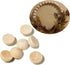 100 PCS 15 mm Split Wood Balls, Small Natural Unfinished Half Round Wooden Beads for Kids Craft...