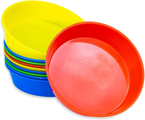 Hygloss Products 10 Plastic paint bowls, Assorted Colors...