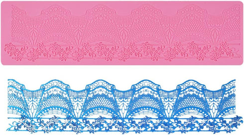 Cake Lace Mold, Lace Fondant Molds Silicone Lace Molds for Cake Decorating, cupcake top decoration...