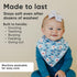 Copper Pearl 4 Pack Soft Cotton Baby Bibs for Drooling and Teething, Absorbent Drool Bibs for Baby Girl and Boy, Adjustable to Fit Newborns to Tod...