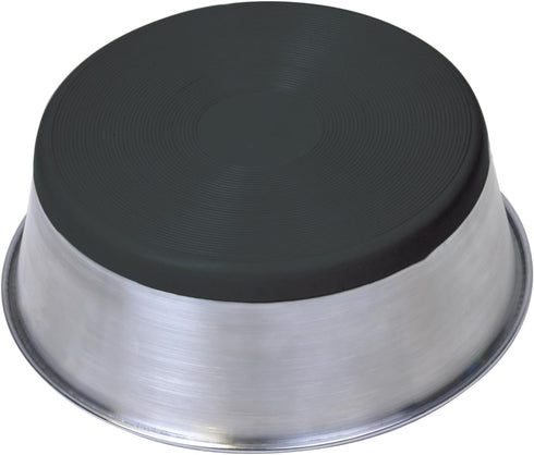 Van Ness Pets Large Stainless Steel Dog Bowl, 96 OZ, Natural...