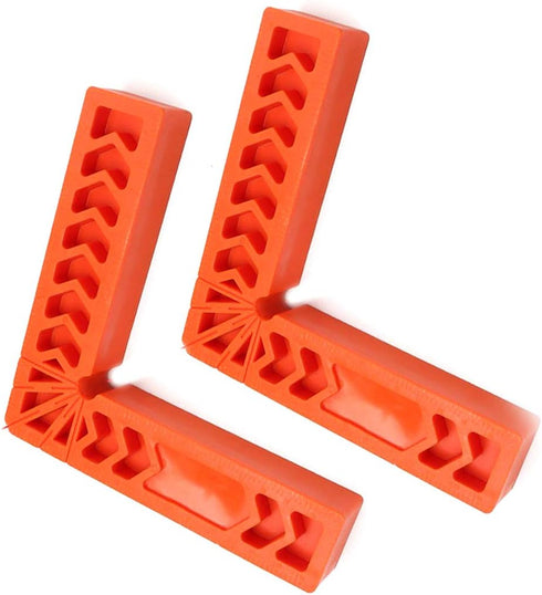 Chiloskit 2Pcs Woodworking 90 Degree Corner Clamp Clamping Angle Clamps Tool Positioning Squares for Picture Frames Boxes Cabinets (6Inch 2pcs) Re...