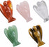 Rockcloud Healing Crystal Gemstone Carved Pocket Guardian Angel Figurines 1.5 inch...