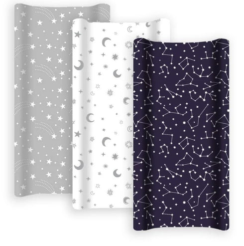 GROW WILD Changing Pad Cover 3 Pack | Soft & Stretchy Jersey Cotton | Baby Changing Table Pad Cover | Diaper Changing Pad Covers for Girls and Boy...