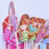 Double sided-Mermaid 24 PCS Handmade Pretty Mermaid Cupcake Toppers Baby Girls Children Kids Toddlers Teens Picnic Birthday Bridal Shower Baby Sho...