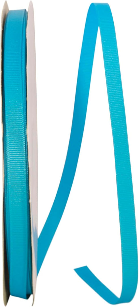 Reliant Ribbon Grosgrain Texture Ribbon, 3/8 Inch X 100 Yards, Turquoise...