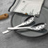 AOOSY Small Slotted Spoons,Modern Stylish Thick Heavy-weight Short handle Stainless Steel 10 Holes Durable Caviar Spoon for Soup Cereals Dips Curr...