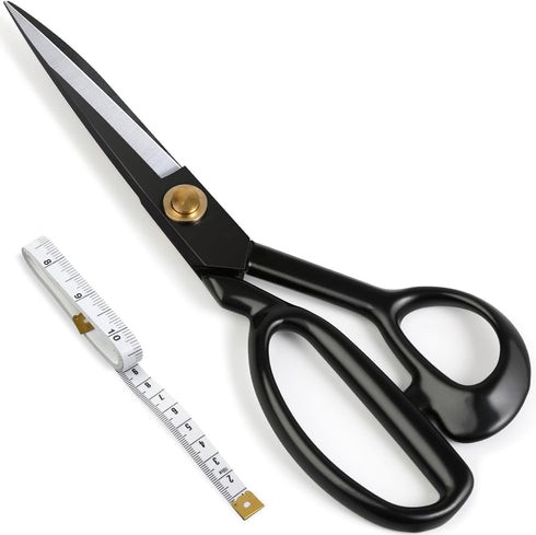Professional Tailor Scissors 9 Inch for Cutting Fabric Heavy Duty Scissors for Leather Cutting Industrial Sharp Sewing Shears for Home Office Arti...