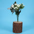 EXCEART Tree Stump Round Wood Stump Flower Bark Holder Flower Arrangement Stand Place Card Wooden Holder Plant Rack Stand for Garden Household Liv...