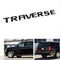 1x OEM Traverse Emblem Nameplate Letters 3D Logo Badge Compatible with Traverse Black 20896270...