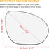 X AUTOHAUX Car Rearview Mirror Glass Replacement with Backing Plate Heated Right Passenger Side for Nissan Cube Juke...