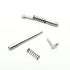 25-Pack, White CAPS, Window Screen Plunger Latches, 5/32" X 1-1/2", Made in The USA...