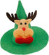 Santa Claus Dog Hat Deer Horn Dog Clothing Christmas Hat Cat Dog Hat Adjustable Christmas Tree Hat Elk Pet Hat Dog Head with Cute Little Dog Head ...