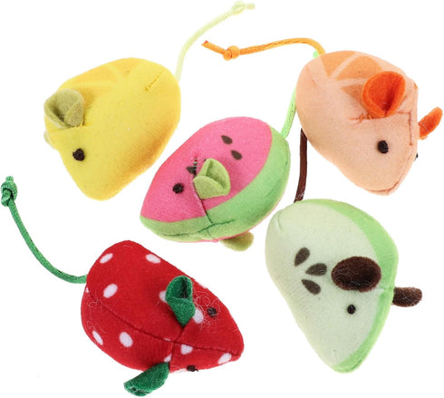 GANAZONO 5pcs Mouse Cat Toy Cat Biting Toys Mouse Toys for Indoor Cats Mouse Stuffed Toy Cat Mice Toys for Indoor Cats Cat Plush Mouse Toy Cat Toy...