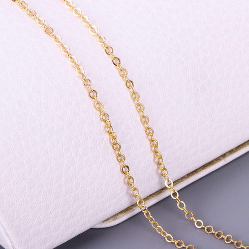 Jishi 60ft Jewelry Necklace Chains 2mm Jewelry Chain Links for Making Bracelets Earrings DIY Craft Supplies Findings, 6-Colors Gold Silver Copper ...