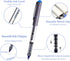 Blue Fine Tip Pen, Bullet Tip Liquid Ink Rollerball Pens, 0.7mm Fine point Pens?Free Ink Roller Fine Tip Pens, Blue Ink Liquid Rollering Pens, 12 ...