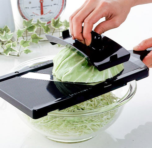 Shimomura Katsu Shop 35950 Cabbage Slicer, Wide (Made in Japan), Fluffy Julienne with 0.04 inch (1 mm) Wide, Sharp Sharp, Slice Whole Half-Ball wi...