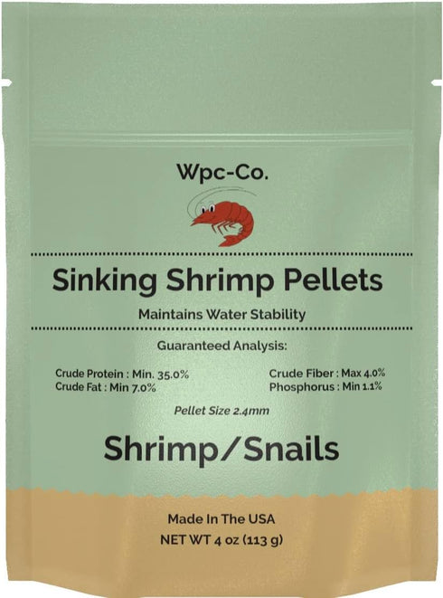 Aquarium Shrimp Food - Sinking Pellets for Aquatic Shrimp, Snail, Bottom Feeders - Complete Nutrition for Tropical Shrimp and Other Invertebrates...