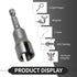2 PCS Butterfly Hole Socket Wrench, Hex Shank Nut, Power Wing Nut Driver, Universal Automobile Accessories, for Most Cars, Trucks and Vans (Silver...