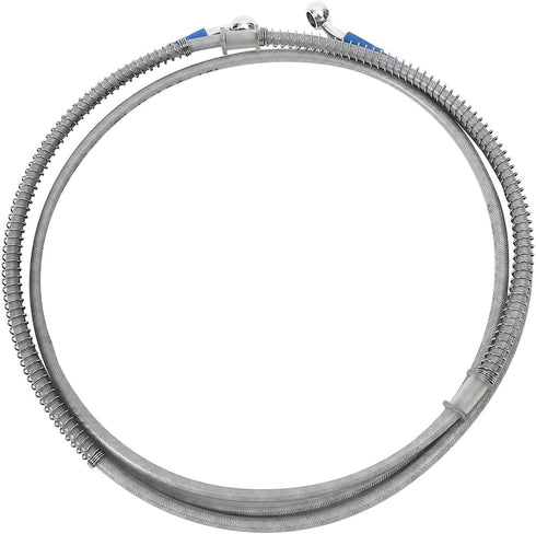 Braided Hydraulic Brake Hose Line Pipeline, Universal 47.2" 120cm Oil Hose with 10mm (M10) Ends, Hydraulic Brake Oil Hose Line Pipe for Motorcycle...