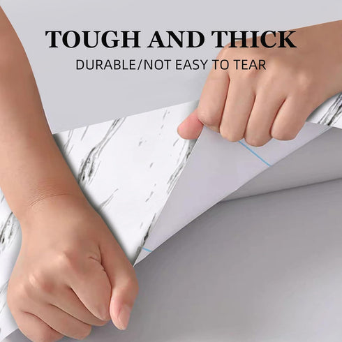 practicalWs White Marble Contact Paper Peel and Stick for Countertops 17.7inch×118.1inch Self Adhesive Removable Waterproof Wallpaper for Cabinet ...